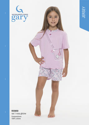 PYJAMAS FÜR MÄDCHEN S/M R35050 Tellini S.R.L. Großhandelskleidung